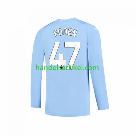 Manchester City Phil Foden 47 Heim Trikotsatz 2023/24 Langarm